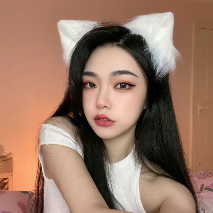 Japanese and Korean cute cat ear headbands, fox animal ears headbands, headbands, girl cat hairpins, hair accessories, female anchor