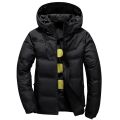 New White Duck Down Jacket Men Winter Warm Solid Color Hooded Down Coats Thick Duck Parka Mens Down Jackets Winter Outdoor Coat. 