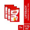 Lifebuoy Handwash (Soap) Total Refill 170ml (Bundle of 3).