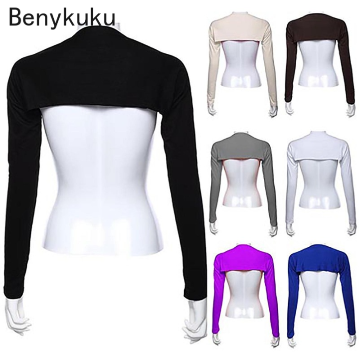 Women's Modal Cotton Muslim Hijab Islamic Shoulder Sleeve Arm Cover Wraps for Ladies Bolero Women Black White Red Top Shrug 2024