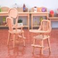 1Pc 1:12 Dollhouse Miniature Chair Baby Seat Dining Chair Furniture Model Decor Toy. 