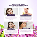 LILAC skin care product Brightening Face Wash Dry And Sensitive Skin (120ml). 