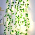 Artificial Ivy Vine Fairy Lights with 20 LED String – Battery Operated Green Leaf Garland for Bedroom, Wall, Wedding, Party, Balcony & Home Decoration.