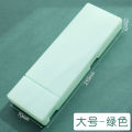 Multi functional, minimalist, and high-quality MUJI matte case, PP plastic storage pencil case. 