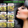 combo organic hair pack amloki-mathi-mahadi-ritha-shekakai-neem organic 6pcs-600gm.