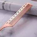 1pcs Metal Hair Comb Professional Salon Hairdresser Hair Cutting Combs Brush Hair Styling Tools Metal Steel Comb Rose Gold. 