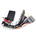 Car Audio Radio CD Player 16 PIN Android Power Cable Adapter with Canbus Box for Honda Civic CRV Media Wiring Harness.