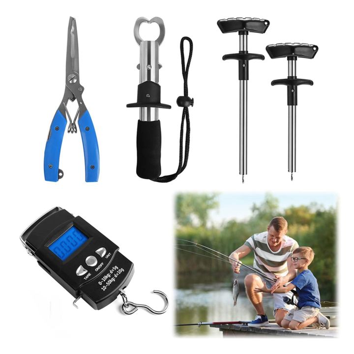 5Pcs%20Fishing%20Tool,Fishing%20Pliers,Fish%20Hook%20Remover%20Tool,%20Fish%20Lip%20Gripper%20,Digital%20Fish%20Scale,Fishing%20Gear%20Combo%20-%20Image%207
