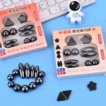 10 Pcs Polished Black Magnetic Balls Toy Game.