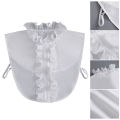 Fake Blouse Collar Shirring Pure Color Fake Blouse Collar. 