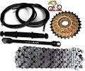 Complete Bicycle Gear Set 21 Speed, Total 12 Parts, Cycle Gear Kit Set Compatible for All Kind of Bicycles Prince Cycle Store.