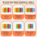 Cylinder Circular Shape Puzzle Game - Brain Intelligence Developing Magnetic Arithmetic Learning Toys for Kids 6 pcs. 