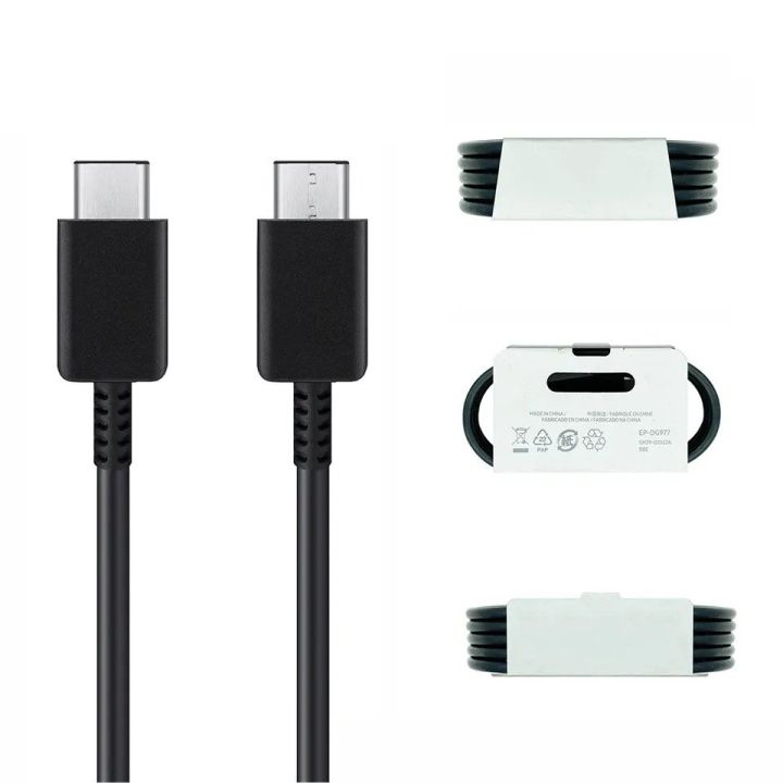 Samsung%20Galaxy%20S22%203A%20Fast%20Charging%20USB%20Type-C%20to%20Type-C%20Charger%20Cable%20-%20Black%20-%20Image%203