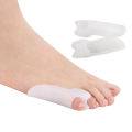 1 Pair Reusable Silicone Foot Finger Toe Separator Little Toe Thumb Valgus Protector Bunion Adjuster Guard Feet Care.