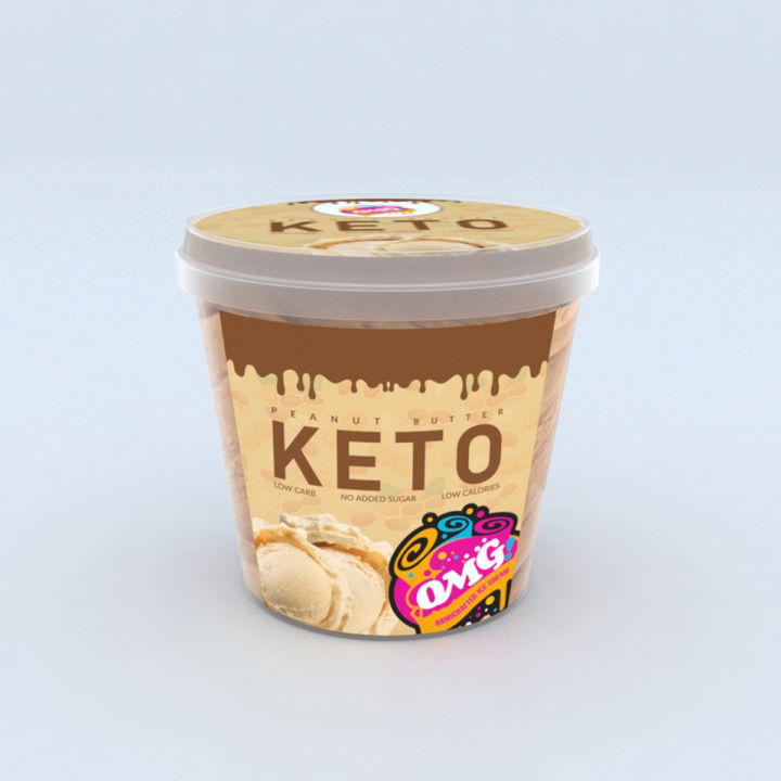 OMG Keto (Peanut Butter) Netflix Tub Ice Cream (500 ml)