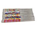 1 Piece Stainless Steel Fancy Flower Printed Hair Stick, Juda Stick, Juda Pin, Hair Pin, Hair Clip, Bun Stick (MULTICOLOR). 