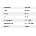 40 watt Solar Street Light.