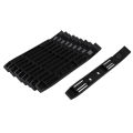 5 Pairs Hard Drive Rails Chassis Cage Accessories Drive Bay Slider Plastic Rails for 3.5 to 5.25 Hard Drive Tray Caddy.