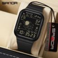 Mens Sports Digital Watches - Outdoor Waterproof Sport Watch with Alarm/Timer, Big Face Military Wrist Watches with LED Backlight for Running. 