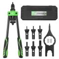 Hand Rivet Nut Tool Riveting Tool Rivet Nut Setter with 6 Metric Mandrels of and Molded Carrying Case.