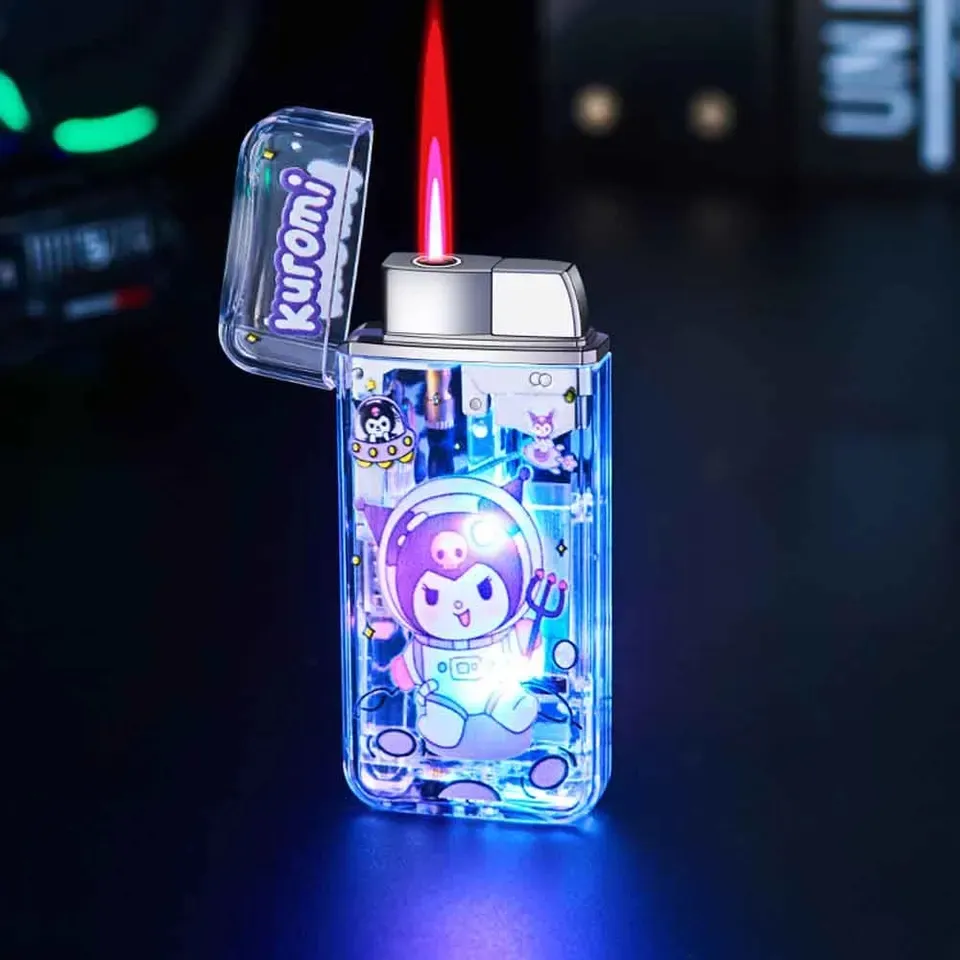 Cinnamoroll Kuromi Pochacco Hello kitty red flame lighter custom ...