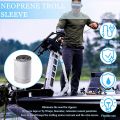 Neoprene Troll Sleeve, Cable Organizer Sleeve - Black/White,78 Inch.