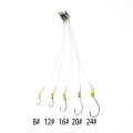 UAthleta 5Pcs Anti-Bite Stainless Steel Wire Leader Fishing Rigs Hooks Line Tackle Tool. 