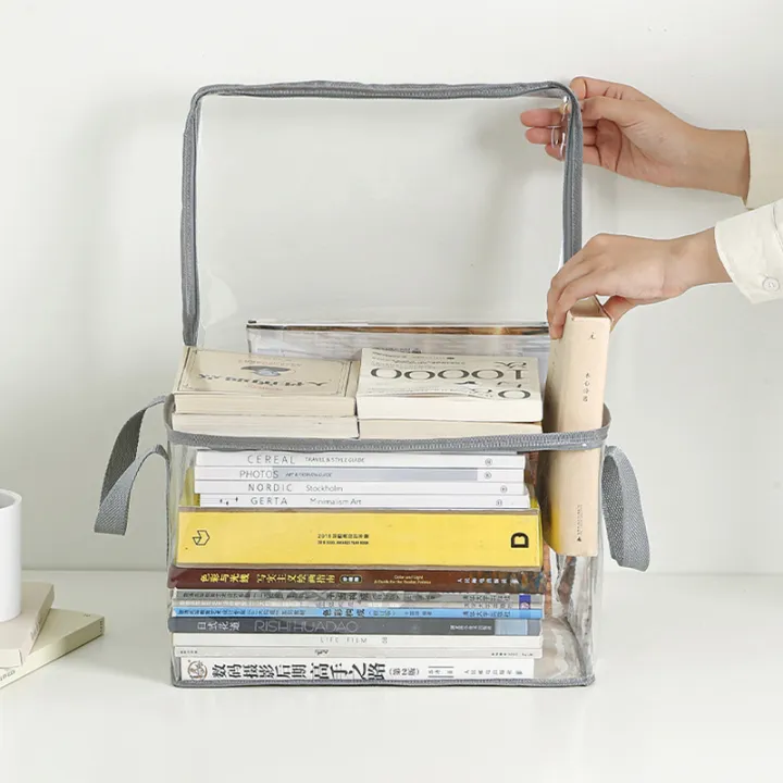 Foldable%20Book%20Box%20Student%20Dormitory%20Classroom%20Book%20Organizer%20Transparent%20Pouch%20NOVO%20-%20Image%204