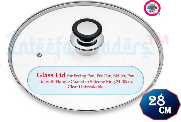 Glass%20Lid%20for%20Frying%20Pan,%20Fry%20Pan,%20Skillet,%20Pan%20Lid%20with%20Handle%20Coated%20in%20Silicone%20Ring,%20Clear,%20Unbreakable%20-%20Image%202