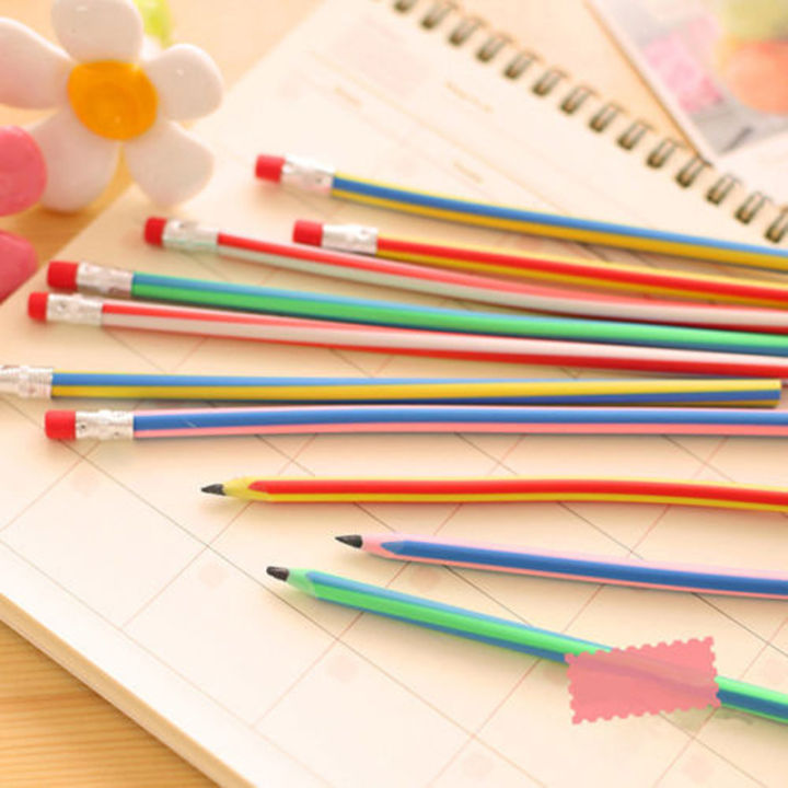 5%20pcs/lot%20Colorful%20Magic%20Bendy%20Flexible%20Soft%20Pencil%20With%20Eraser%20Stationery%20Student%20Colored%20Pencils%20School%20Office%20Supplies%20Pen%20-%20Image%203