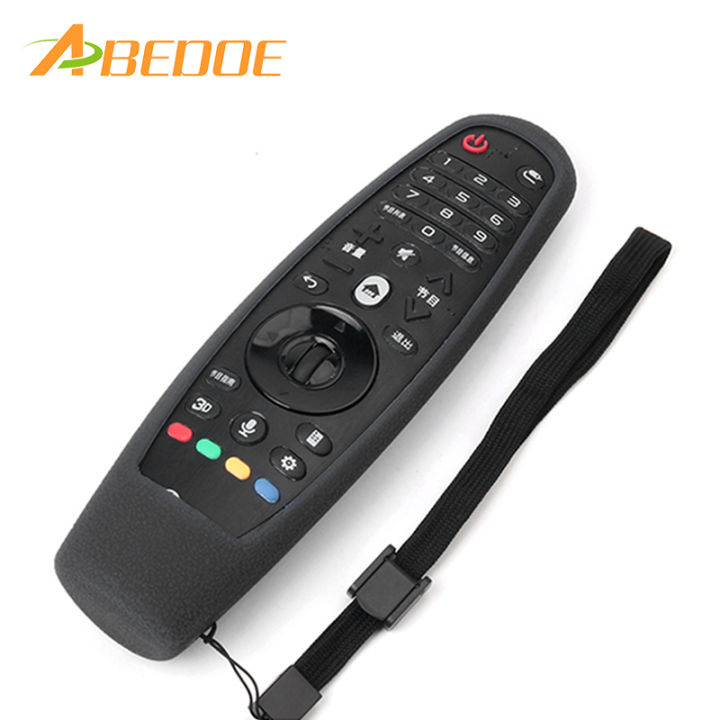 【The road to happiness Store】ABEDOE Remote Control Case Shockproof Silicone Remote Control Case For LG Smart TV Remote Controller AN-MR600 AN-MR650 1pc