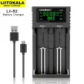 Liitokala Lii-PD4 Lii-500 Lii-402 Lii-S2 3.7V 18650 18350 18500 16340 21700 20700 26650 1.2V AA AAA NiMH Lithium-Battery Charger. 