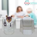 Doctor Coat Pen Pencil Holder Stand For Desk And Offices Tables (Plastic), Stationery, White.
