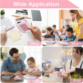 12 Digits Electronic Calculator Solar Calculator Dual Power Calculator Office Financial Basic Desk Calculator-Pink - calculator.