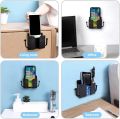 Charger Rack Shelf Phone Charging Holder Practical Home Wall Mount Mobile Multifunction Bracket Adhesive Universal Stand-Multicolor.