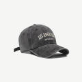 Vintage Denim Embroidered Baseball Hat Washed Denim Cap Outdoor Sun Protection Fishing Hat With Ventilation Hole Sunshade Cap.