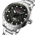 Understated -Craftsmanship and Trendy -NAVIFORCE NF9090 - Silver Stainless Steel Analog Watch for Men- Progressively Better. 