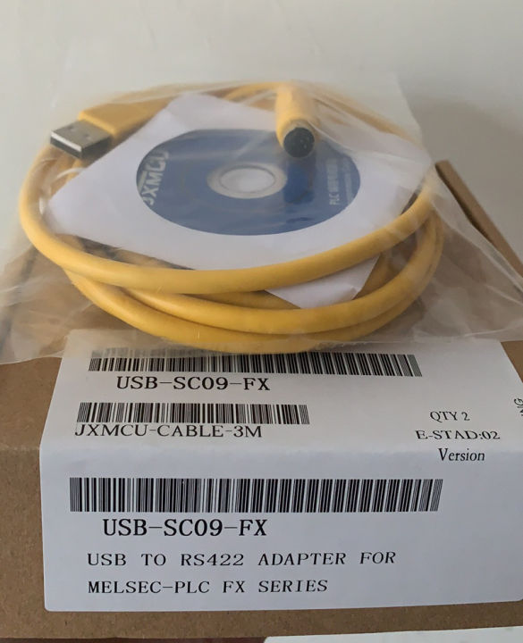 Usb-Sc09-Fx Plc Programming Cable For Mitsubishi Compatible Fx-Usb-Aw Immunity Fx2n/fx1n/fx0/fx0n/fx0s/fx1s/fx3u