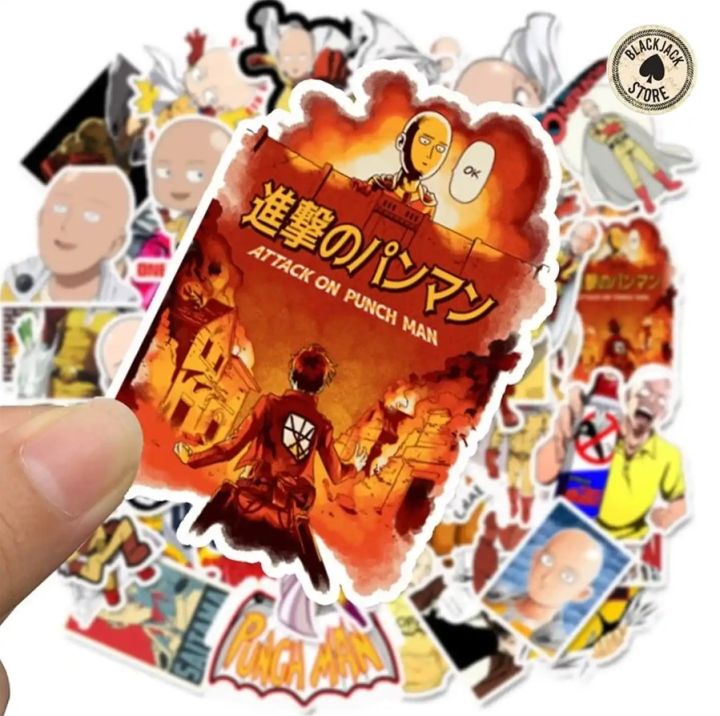 24Pcs/Pack%20Random%20ONE%20PUNCH%20MAN%20PVC%20Waterproof%20Stickers%20For%20Luggage%20Skateboard%20Laptop%20Motorcycle%20-%20Image%207