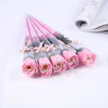 Soap Soap Rose Fragrant 3-colours Single Artificial Flower Gradient Mother's Day Bouquet for Home Decor Gift for Her Celebration Accessory Romantic Gesture Wedding Decoration.
