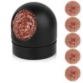 Soldering Iron Tip Cleaner,5PCS Wire Ball with 1PC Ball Shell Holder.