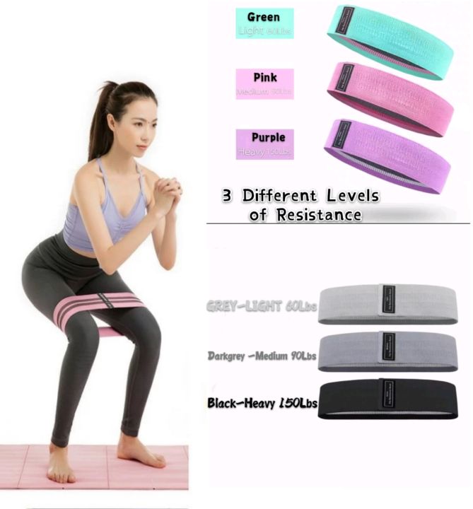 Muscle Club Hip Circle Fabric Resistance Bands Heavy Duty Booty Bands Glute Non Slip Fitness