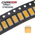 【Daily Necessities For Anyone Store】SMD LED Chip 5730 5630 Warm White 3000K 0.5W Ultra Bright Sur W Mount SMT LED Light Emitting Diode Lamp. 