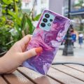 For Samsung Galaxy A32 5G IMD Marble Pattern TPU Phone Case. 