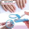 Nail Clipper, 1PC Carbon Steel Nail Clipper Professional Fingernail Clipper Nail Cutter with Magnifying Glass Safety Clippers Manicure Tool.