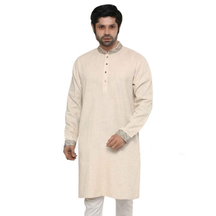 Khadi%20Panjabi%20For%20Men%20New%20Collection%202024%20%7C%20Indian%20panjabi%20or%20men%20off%20white%20-%20Image%202