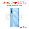 For Tecno Pop 5 LTE (BD4 BD4i BD4a) Back Panel/Backshell/ Casing + With Camera Lens + Side Buttons With Logo-All Colors Available. 