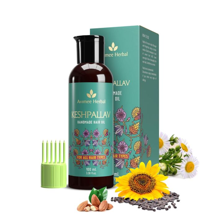 Avimee Herbal Keshpallav Hair Oil For Men & Women-100 ml