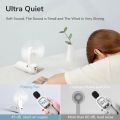 【NEW】 JISULIFE Portable Fan Mini Handheld Fan USB 4800Mah Recharge Hand Held Small Pocket Fan With Power Bank Flashlight Feature. 