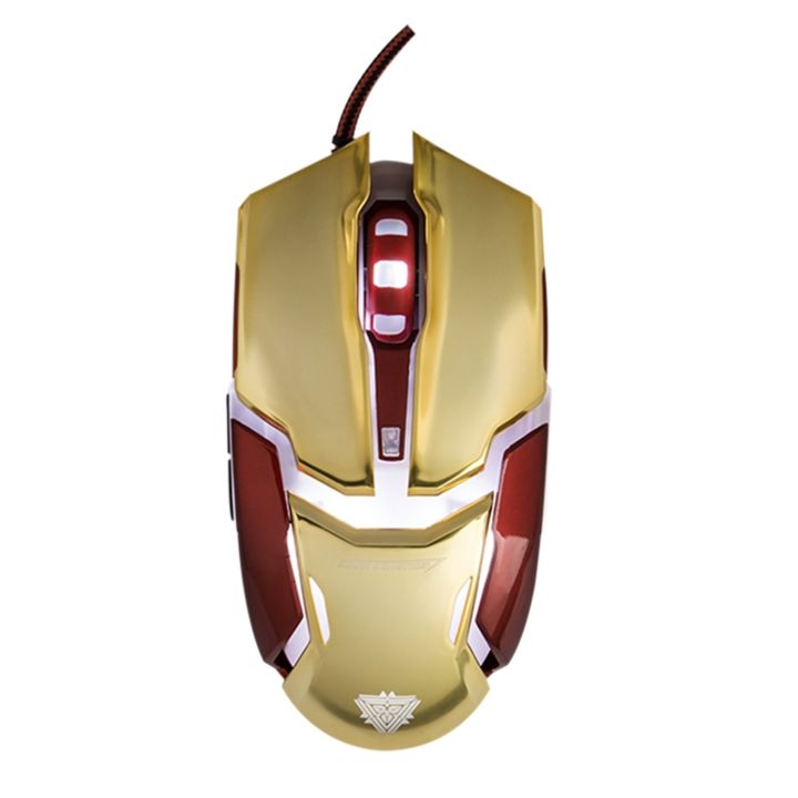 Newman IronMan G306 Wired Optical Gold & Black LED Gaming Mouse